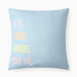 Чехол на подушку Этель Hi, bye, 40*40 см, 100 п/э, велюр