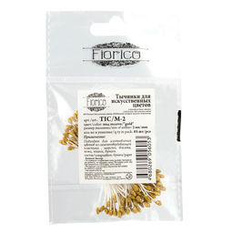 Blumentag Тычинки для искусственных цветов TIC/M-2 10 х 85 шт под золото/gold фото 3