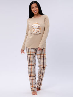 Пижама Ладушка, футер начёс - Малина фото 2