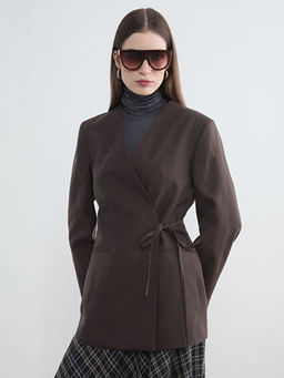 Kruvaze Yaka Kad?n Blazer Ceket