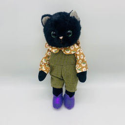 Мягкая игрушка Кошка черная в одежде - Storyland фото 8