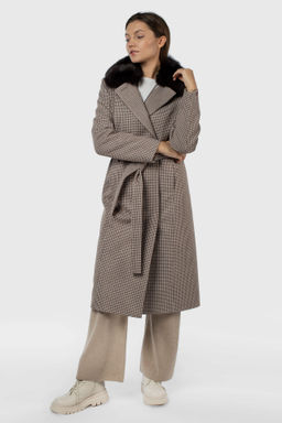 Мех натуральный (песец) Пальто утепленное Термофинн 100 г - El podio фото 2