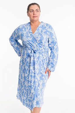 Халат М325133гб голубой/белый - Елена фото 3