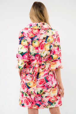 Халат женский из ультрасофта Светлана цветы - Амадэль фото 13