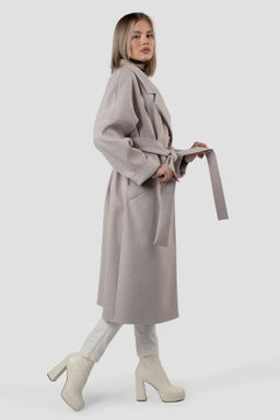 01-11936 Пальто женское демисезонное (пояс) - El podio фото 4