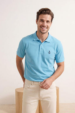 Mavi Regular/Normal Kesim %100 Pamuk Nak__l_ Polo Yaka T-shirt TMNSS23PO0003131
