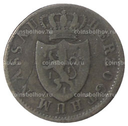 Монета 1 крейцер 1830 года Германские государства Нассау