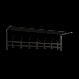 Вешалка с полкой "Торонто 31" (Черный) ВСПТ31 Ч