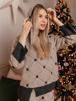 Джемпер лен, полушерсть, ВОЛТРИ  фото 2