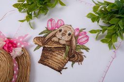 Klart набор для вышивания 8-517 Зайка в шляпе 15.5 х 17 см  фото 7