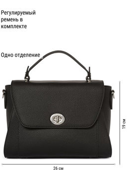 Сумка ELEGANZZA Z-4162D black  фото 2