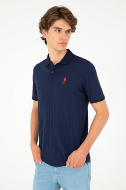 Мужская темно-синяя футболка - U.s. polo assn фото 3