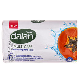 Мыло туалетное твердое Dalan Multi Care 150г, Мицелярная вода и Папайя (Турция)  фото 2