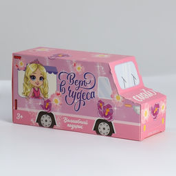 Подарочный набор 10 предметов в машине «Верь в чудеса»