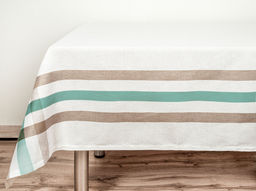 Скатерть 24С58-ШР 170*255 "Надежда-1" цв. 4 рис. 234 бел-беж-зел