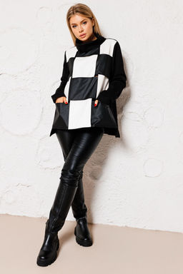 Джемпер AmberA 1069 тетрис  фото 5