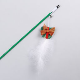 Дразнилка-удочка для кошек с бубенчиком Подарок, 40 см - Пижон фото 6