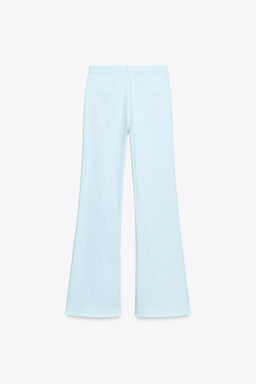Z1975 HIGH-WAIST FLARE JEANS WITH BUTTONS - Zara фото 9