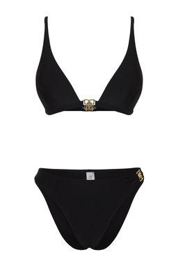 TRENDYOLMILLA Siyah Ucgen Aksesuarl? Regular Bikini Tak?m? TBESS25BT00008 фото 5