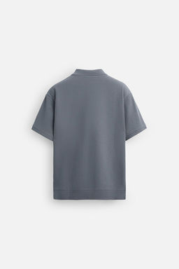 VERTICAL TEXTURED POLO SHIRT - Zara фото 9