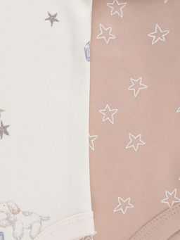 К 6542-2уп/кремовый Н108,бежевый Н105 набор полукомбинезон (боди) яс