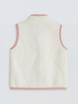 Dik Yaka K?z Bebek Pel?? Yelek