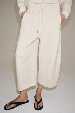 PANTAL?N CULOTTE ALGOD?N / Crudo - Zara фото 2