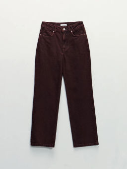 Джинсы straight с высокой посадкой регулярной длины / Zarina