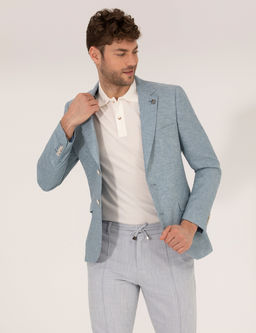 Mavi Ekstra Slim Fit Keten Kar___ml_ Blazer Ceket