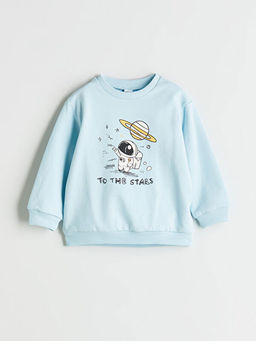 Bisiklet Yaka Erkek ?ocuk Sweatshirt