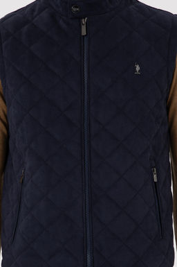 Мужская темно-синяя кожаная куртка Неожиданная скидка в корзине - U.s. polo assn фото 6