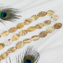 Бусины для украшений из песочной Яшмы