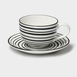 Чайная пара фарфоровая Magistro Hypnose, кружка 230 мл, блюдце 15,5 см