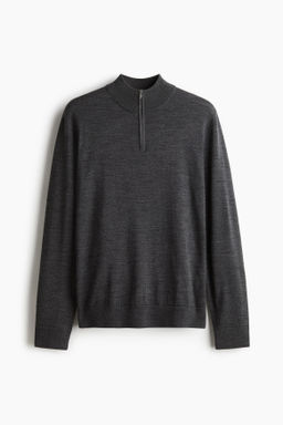 Jersey en lana merino con cremallera Regular Fit - H&m фото 2