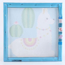 Аппликация помпошками Лама и кактусы размер 30 30 см, клей 30 мл - Simaland фото 7