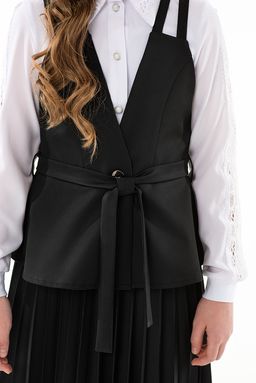 Школьный жилет для девочки Mooriposh, модель 1114