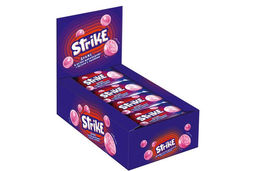 Strike, драже в белой шоколадной глазури с малиной, 40 г (упаковка 16 шт)