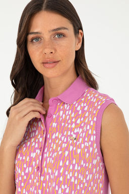 Женская фиолетовая футболка Неожиданная скидка в корзине - U.s. polo assn фото 2