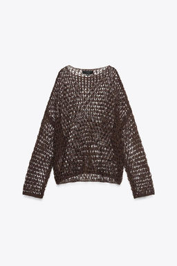 OPEN KNIT SWEATER - Zara фото 4