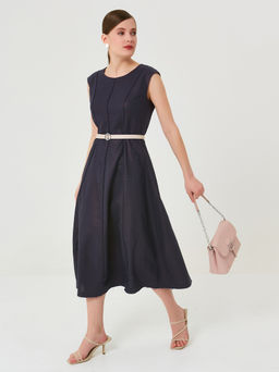 Платье изо льна с напылением - Stilla фото 2