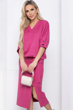 Платье Вэнсдей (розовое) П8565 - Lt collection фото 6