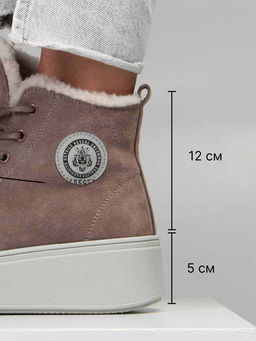 Ботинки 217.ALTAgr. капучино замша/Шерсть