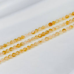 Бусины для украшений из Цитрина (46 бусин) 40 см