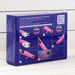 3D ручка Luazon, дисплей, работа с пластиком ABS и PLA, пластик в комплекте, розовая - Luazon home фото 18