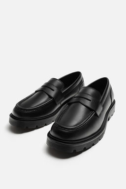 LEATHER PENNY LOAFERS - Zara фото 5