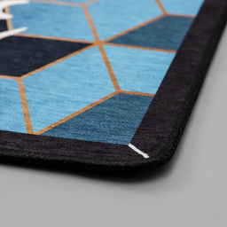 Коврик для ванной Доляна Кубы, 4060 см, чёрно-синий фото 4