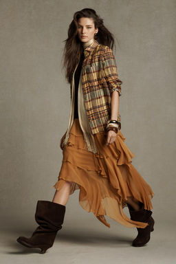 ZW COLLECTION RAMIE CHECK SHIRT