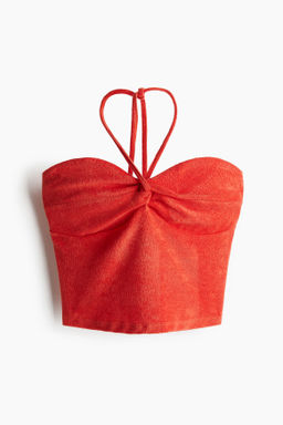 Top halter de rizo