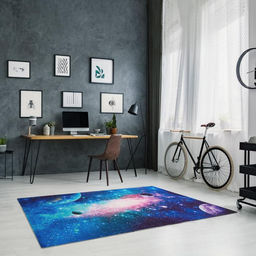 Ковёр детский Этель «Галактика», 100×150 см, 700 г/м²