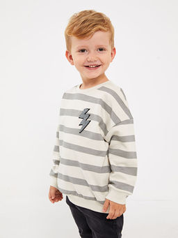 Bisiklet Yaka Erkek Bebek Sweatshirt